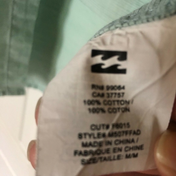 Billabong Faderade Short Sleeve Woven Shirt Medium - Picture 4 of 5